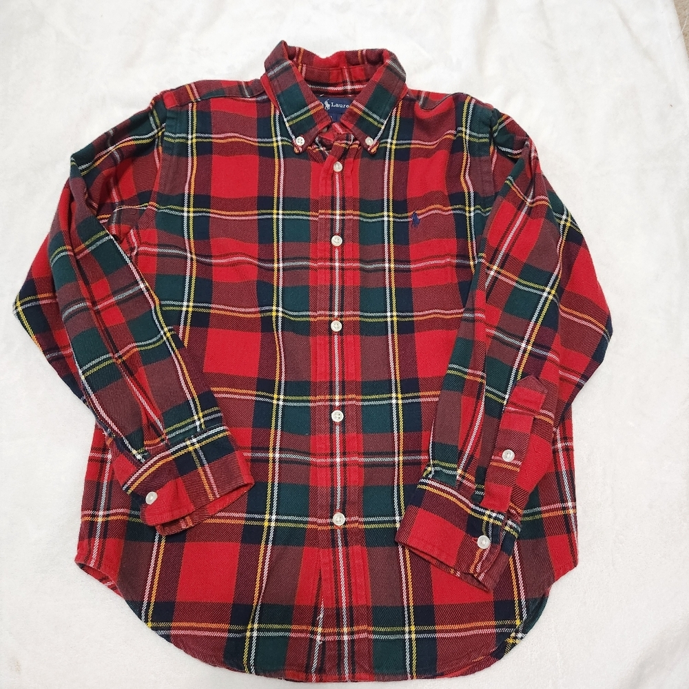 Ralph Lauren Polo Plaid Flannel Button Down Shirt